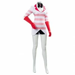 Auscosplay Anime Costume Hazbin Hotel Angel Dust Cosplay Costume Uniform