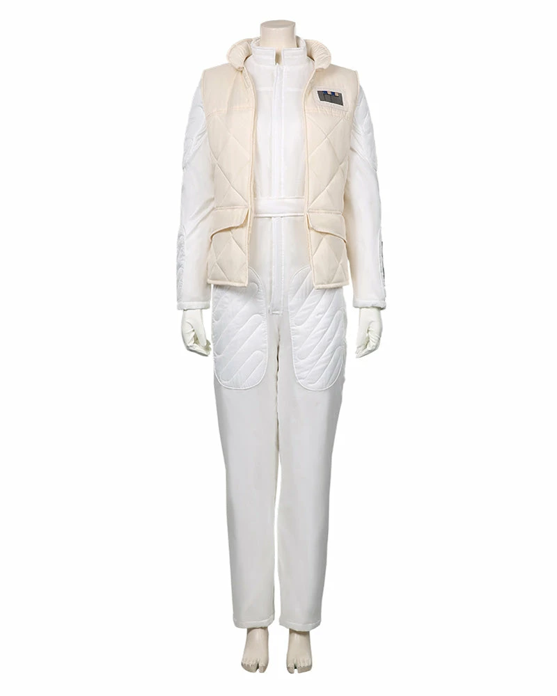 Auscosplay Movie Costume Star Wars Leia Organa Solo Cosplay Costume Jumpsuit Outfits 3 Auscosplay Movie Costume Star Wars Leia Organa Solo Cosplay Costume Jumpsuit Outfits