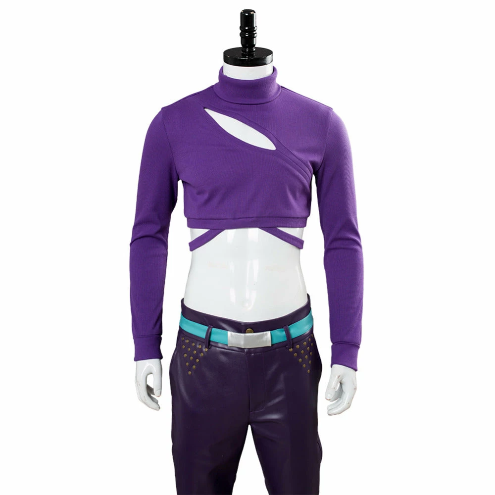 Auscosplay JoJo's Bizarre Adventure Diavolo Golden Wind Cosplay Costume Anime Costume 7 Auscosplay JoJo's Bizarre Adventure Diavolo Golden Wind Cosplay Costume Anime Costume