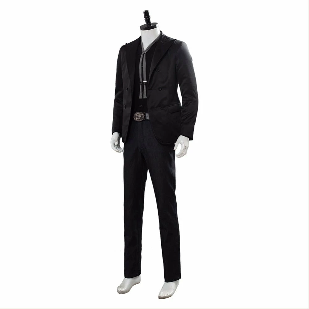 Auscosplay Video Game Costume Good Omens Devil Crowley Cosplay Costume Black Suit 5 Auscosplay Video Game Costume Good Omens Devil Crowley Cosplay Costume Black Suit