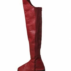 Auscosplay Cosplay Shoes Supergirl Cosplay Boots Kara Zor-El Danvers Boots Red Shoes 8 Auscosplay Cosplay Shoes Supergirl Cosplay Boots Kara Zor-El Danvers Boots Red Shoes