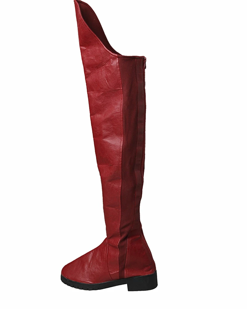 Auscosplay Cosplay Shoes Supergirl Cosplay Boots Kara Zor-El Danvers Boots Red Shoes 5 Auscosplay Cosplay Shoes Supergirl Cosplay Boots Kara Zor-El Danvers Boots Red Shoes