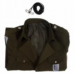 Auscosplay Attack On Titan 3 Trench Eren Jaeger Coat Cosplay Costume