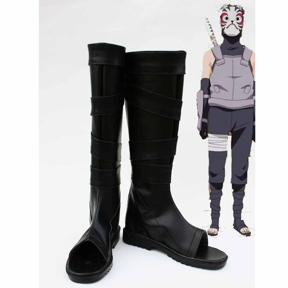 Auscosplay Naruto Cosplay Shoes Neenya Anbu Kakashi Ninja Boots Custom Made 3 Auscosplay Naruto Cosplay Shoes Neenya Anbu Kakashi Ninja Boots Custom Made