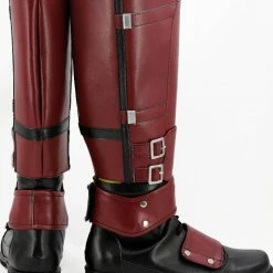 Auscosplay Deadpool Wade Wilson Cosplay Boots Shoes Adult Men's Superhero Boots Custom Made