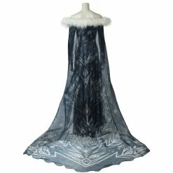 Auscosplay Olaf's Adventure Snow Queen Elsa Cosplay Costume Movie Costume