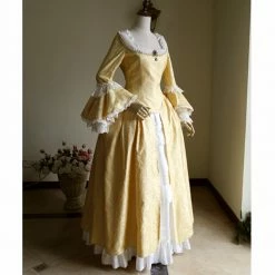 Auscosplay Victorian Elegant Gothic Aristocrat 18th Century Cosplay Costume Medieval Renaissance Costumes