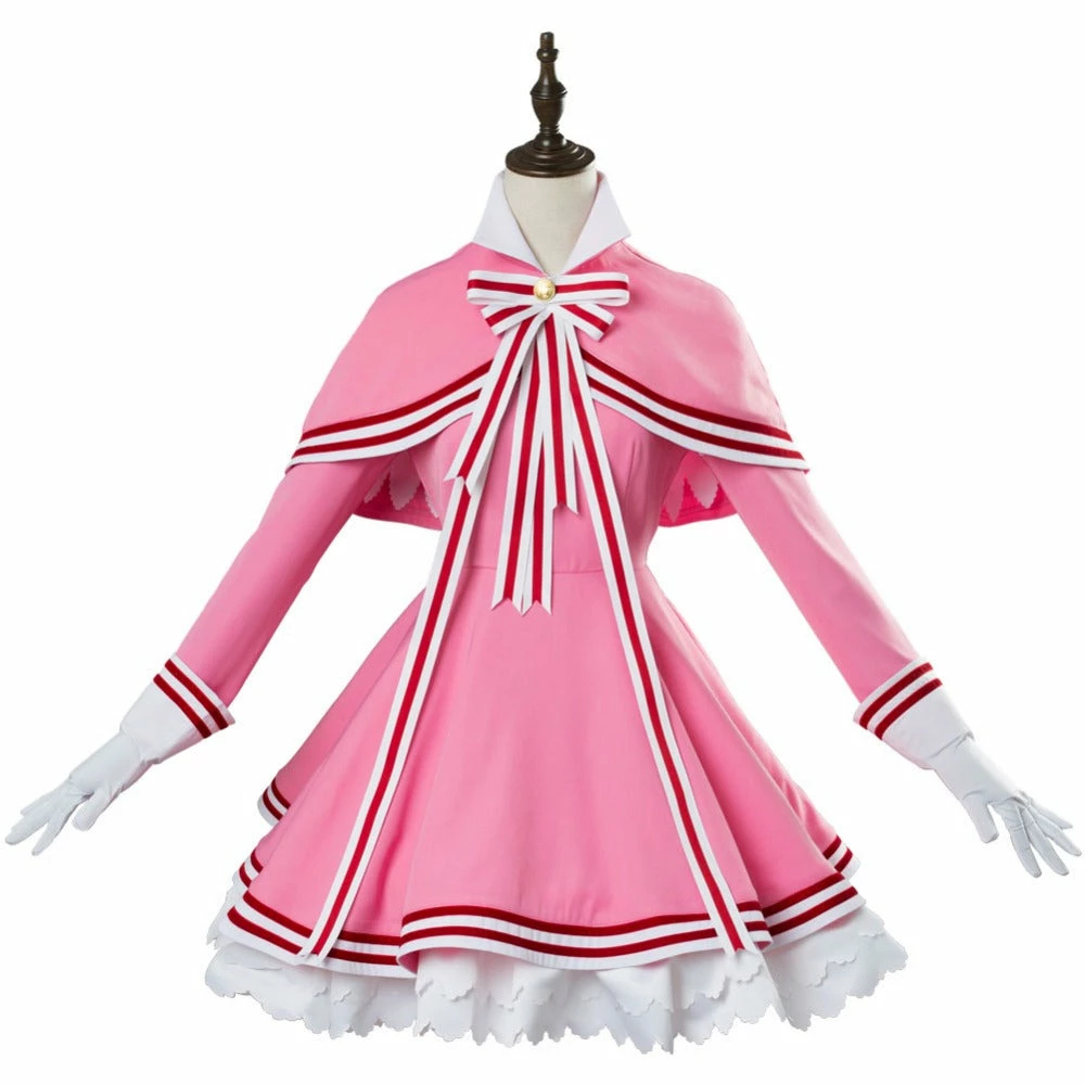 Auscosplay Girls Card Captor Sakura CLEAR CARD KINOMOTO SAKURA Cosplay Costume 3 Auscosplay Girls Card Captor Sakura CLEAR CARD KINOMOTO SAKURA Cosplay Costume