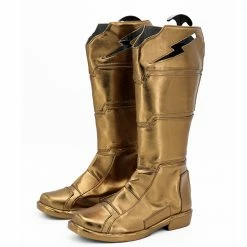 Auscosplay Shazam Cosplay Shoes Billy Batson Captain Marvel Boots Custom Made