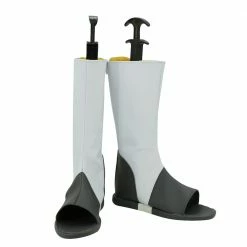 Auscosplay Naruto Akatsuki Deidara Shoes Cosplay White Boots Custom Made