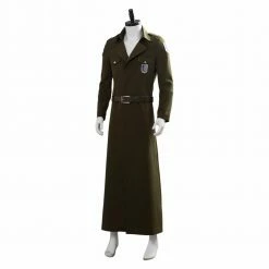 Auscosplay Attack On Titan 3 Trench Eren Jaeger Coat Cosplay Costume