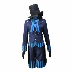 Auscosplay Anime Costume Black Butler Ciel Phantomhive Blue Uniform Cosplay Costume