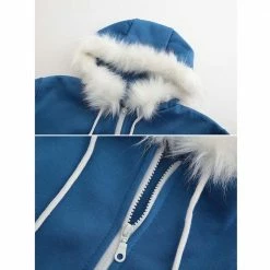 Auscosplay Undertale Sans Blue Coat Cosplay Hoodies Jacket Zipper