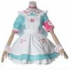 Auscosplay Cinderella Girls Riamu Yumemi Cosplay Costume Maid Dress Anime Costume