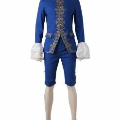 Auscosplay Prince & Princess Costume New Prince Beast Adam Cosplay Costume