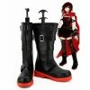 Auscosplay RWBY 4 Red Trailer Ruby Rose Cosplay Boots Shoes