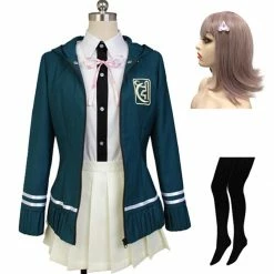 Auscosplay Super Dangan Ronpa 2 Chiaki Nanami Cosplay Costume Anime Costume