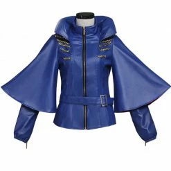 Auscosplay Evie Cosplay Costume Blue Jacket