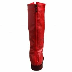 Auscosplay Justice League Superman Clark Kent Cosplay Boots Superhero Red Shoes 7 Auscosplay Justice League Superman Clark Kent Cosplay Boots Superhero Red Shoes