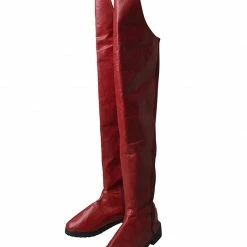 Auscosplay Cosplay Shoes Supergirl Cosplay Boots Kara Zor-El Danvers Boots Red Shoes 9 Auscosplay Cosplay Shoes Supergirl Cosplay Boots Kara Zor-El Danvers Boots Red Shoes