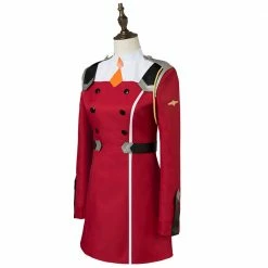 Auscosplay DARLING 02 Zero Two Red Dress Cosplay Costume Anime Costume