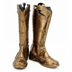 Auscosplay Shazam Cosplay Shoes Billy Batson Captain Marvel Boots Custom Made