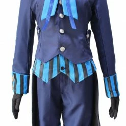 Auscosplay Anime Costume Black Butler Ciel Phantomhive Blue Uniform Cosplay Costume