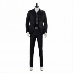 Auscosplay Video Game Costume Good Omens Devil Crowley Cosplay Costume Black Suit