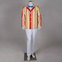 Auscosplay Prince & Princess Costume Mary Poppins Bert Cosplay Costume Outfit