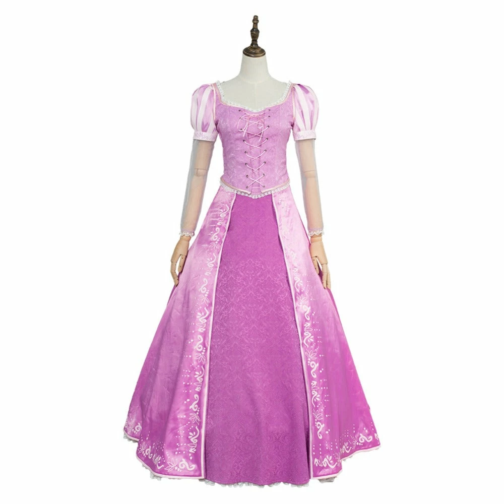 Auscosplay Tangled Princess Rapunzel Dress Cosplay Costume For Adults Girl 7 Auscosplay Tangled Princess Rapunzel Dress Cosplay Costume For Adults Girl
