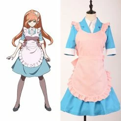 Auscosplay Anime Costume The End Of Hope's Peak Academy Chisa Yukizome Maid Cosplay Costume