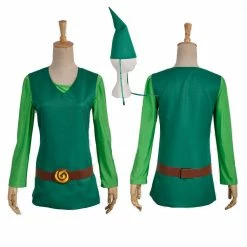 Auscosplay Legend Of Zelda Four Swords Blue Link Cosplay Costume