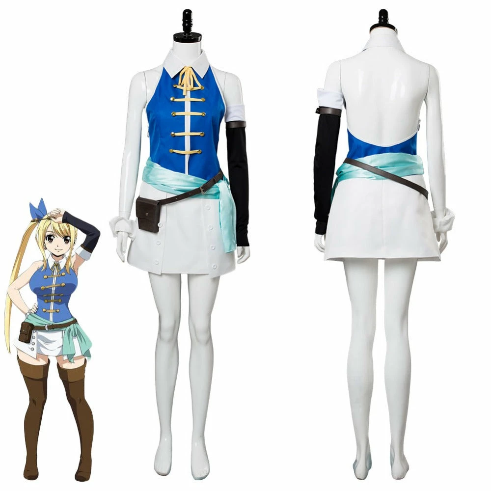 Auscosplay Fairy Tail Lucy Dress Cosplay Costume Anime Costume 3 Auscosplay Fairy Tail Lucy Dress Cosplay Costume Anime Costume