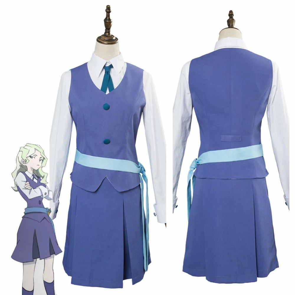 Auscosplay Anime Costume Little Witch Academia Diana Cavendish Cosplay Costume 3 Auscosplay Anime Costume Little Witch Academia Diana Cavendish Cosplay Costume