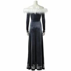 Auscosplay Olaf's Adventure Snow Queen Elsa Cosplay Costume Movie Costume