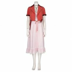 Auscosplay Final Fantasy VII Aerith Gainsborough Aeris/Alice Cosplay Costume 10 Auscosplay Final Fantasy VII Aerith Gainsborough Aeris/Alice Cosplay Costume