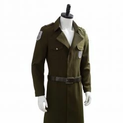 Auscosplay Attack On Titan 3 Trench Eren Jaeger Coat Cosplay Costume