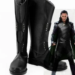 Auscosplay Loki Cosplay Boots Shoes Custom Made Cosplay Shoes
