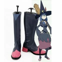 Auscosplay Little Witch Academia Professor Ursula Cosplay Shoes Boots