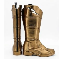 Auscosplay Shazam Cosplay Shoes Billy Batson Captain Marvel Boots Custom Made
