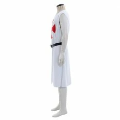 Auscosplay Medieval St George Knight Crusader Tunic Costume Movie Costume