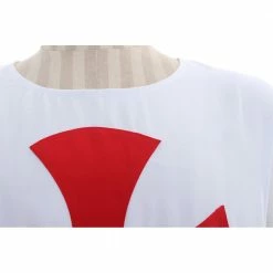 Auscosplay Medieval St George Knight Crusader Tunic Costume Movie Costume
