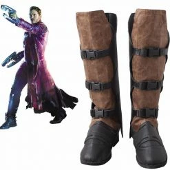 Auscosplay Guardians Of The Galaxy Costumes Guardians Of The Galaxy 2 Cosplay Boots Star-Lord Peter Jason Quill Shoes