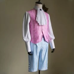 Auscosplay Mens Victorian Elegant Gothic Aristocrat 18th Century Costume Medieval Renaissance Costumes