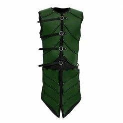Auscosplay Mens Medieval Renaissance Vest Sleeveless Jacket