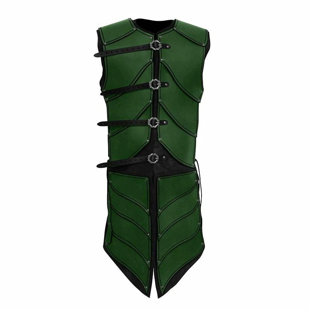 Auscosplay Mens Medieval Renaissance Vest Sleeveless Jacket 4 Auscosplay Mens Medieval Renaissance Vest Sleeveless Jacket