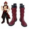 Auscosplay Cosplay Shoes My Hero Academia Eijiro Kirishima Cosplay Boots Boku No Hero Shoes