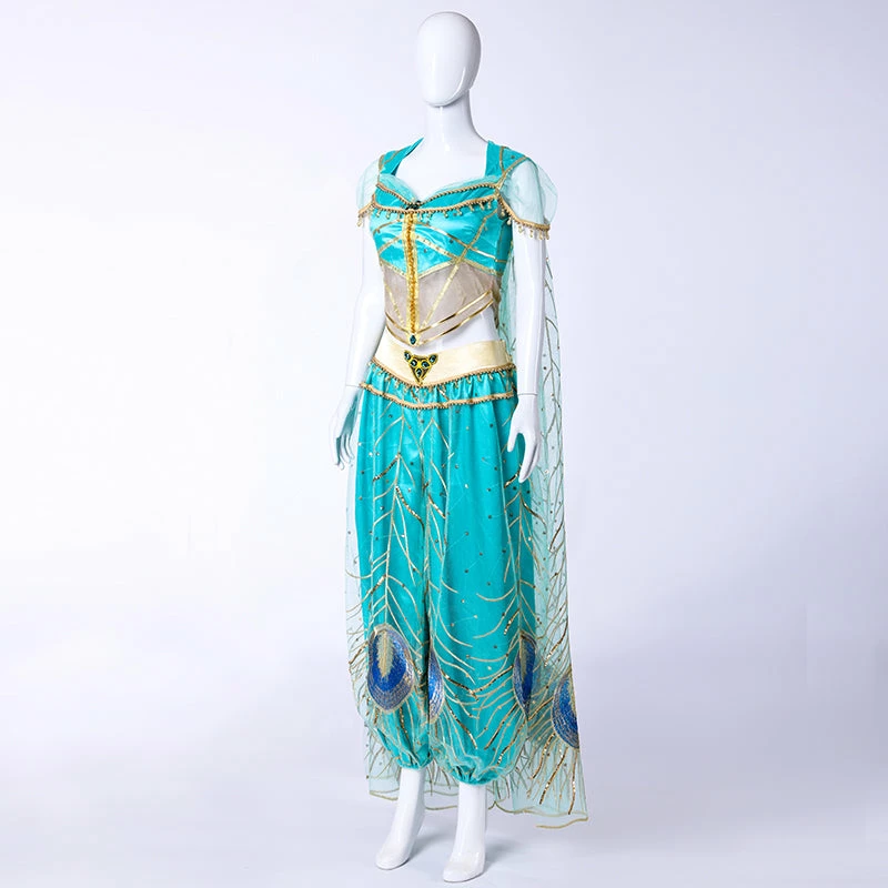 Auscosplay 2019 New Aladdin Jasmine Cosplay Costume 4 Auscosplay 2019 New Aladdin Jasmine Cosplay Costume