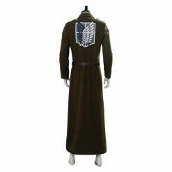 Auscosplay Attack On Titan 3 Trench Eren Jaeger Coat Cosplay Costume