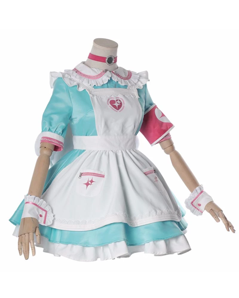 Auscosplay Cinderella Girls Riamu Yumemi Cosplay Costume Maid Dress Anime Costume 4 Auscosplay Cinderella Girls Riamu Yumemi Cosplay Costume Maid Dress Anime Costume